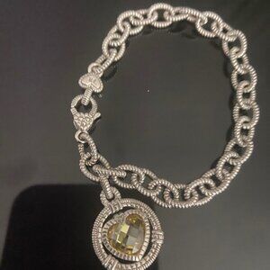 NWOT Judith Ripka 925 Charm Bracelet - Size 7 1/4"